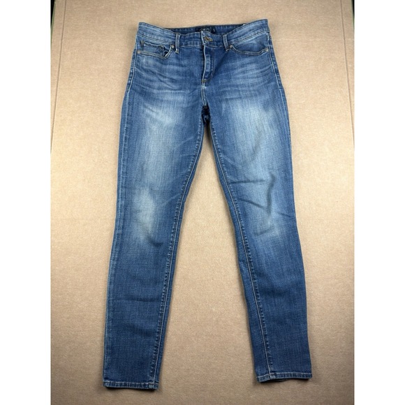 Lucky Brand Jeans Women 8/29 Ava Skinny Blue Stretch Denim‎ Faded Mid Rise Denim - Picture 1 of 11